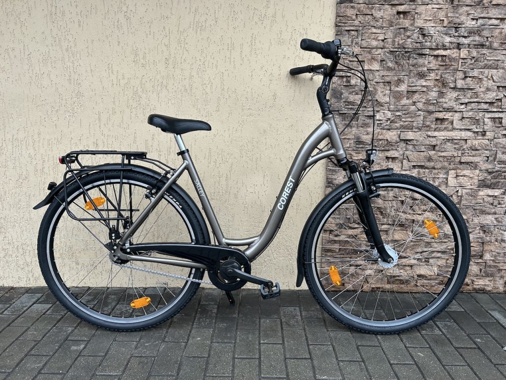 Corest Salley 7s 28″ — jauns, pelēks pilsētas velosipēds