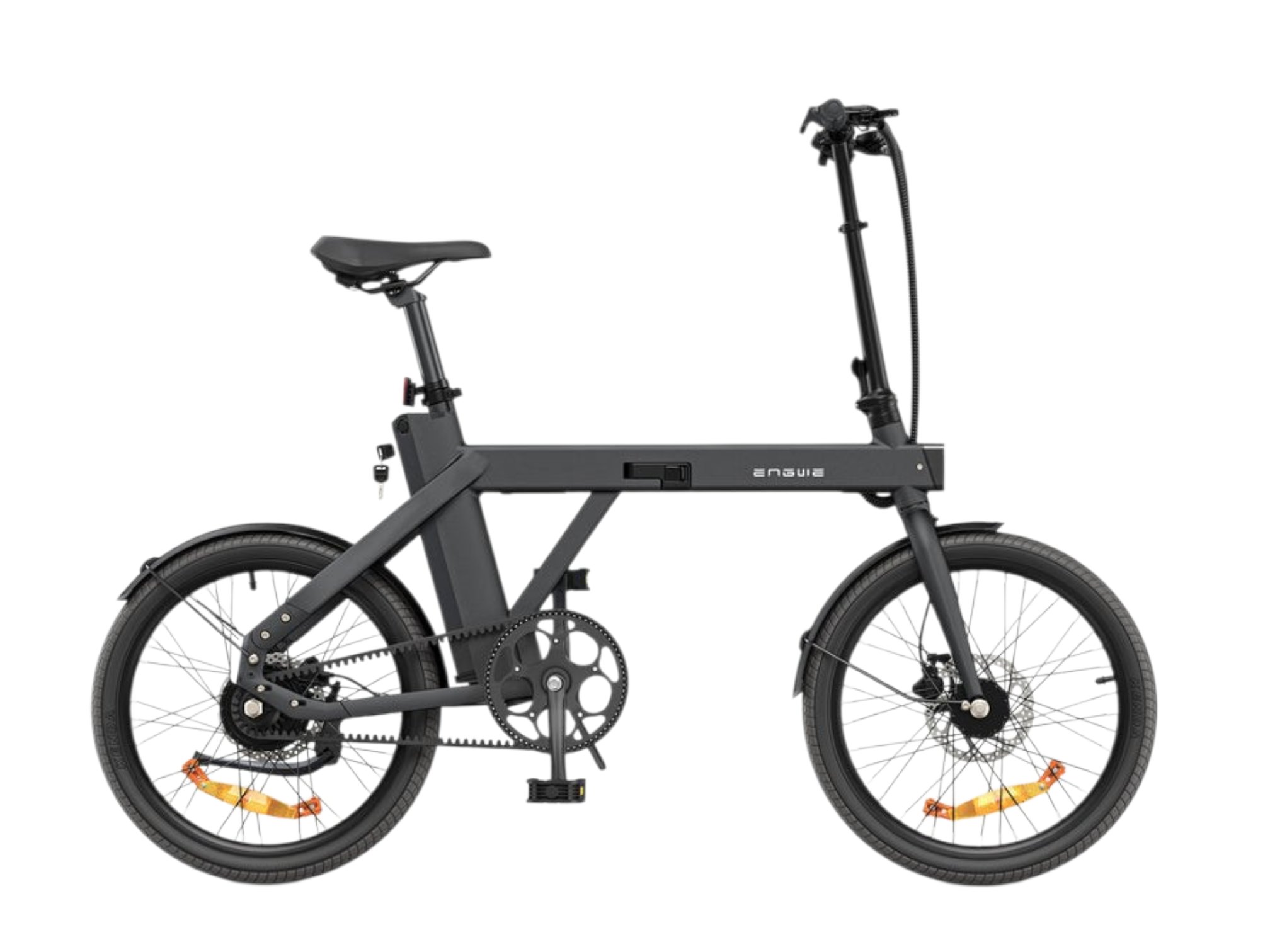 Engwe P20 — melns salokāms elektrovelosipēds, 20″