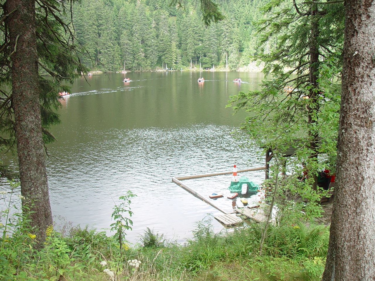Lake Mummelsee in the Black Forest in August 2005.
